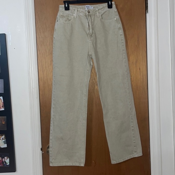 •PRINCESS POLLY•POSEIDON SLOUCH KHAKI DENIM 5-POCKET HIGH RISE JEAN SIZE 4 EUC - Picture 6 of 10